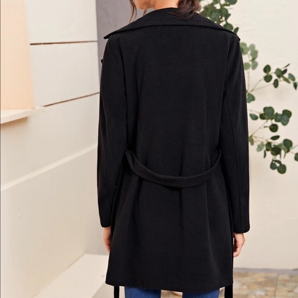 Black gold double button peacoat classic jacket - Picture 3 of 3